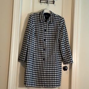 Black and white coat